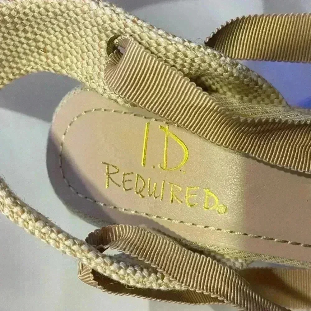 I.D Required Lace Up‎ Wedge Sandals